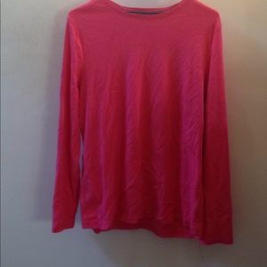 Talbots pink long sleeve tee
